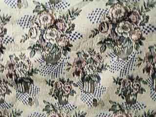 Matching floral upholstery