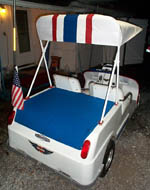 Upholster golf cart seats