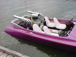 Drag boat upholstery