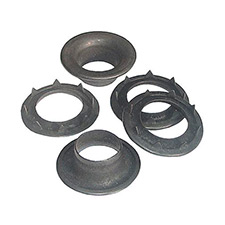 Black grommets with spur washers