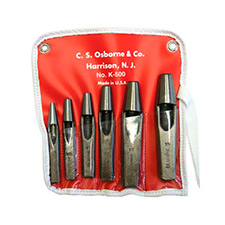 Set of hole cutters for grommets